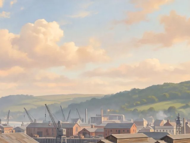 Coastal port panorama preview